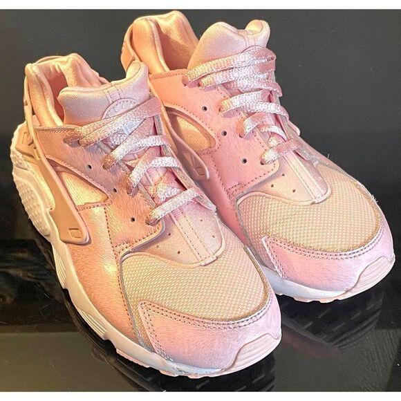 Nike Huarache Run SE GS Pink Running Shoes Low Top 904538-600 Size 3Y - Picture 1 of 10